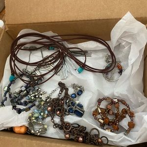 Box of fun chunky jewelry